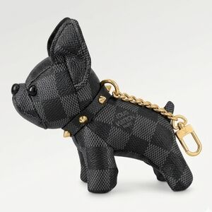 ONE LEFT! Dog Bag Pendant - Black/Grey